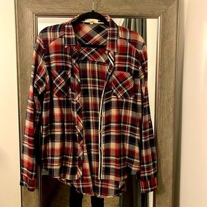 Love notes size Large button down flannel